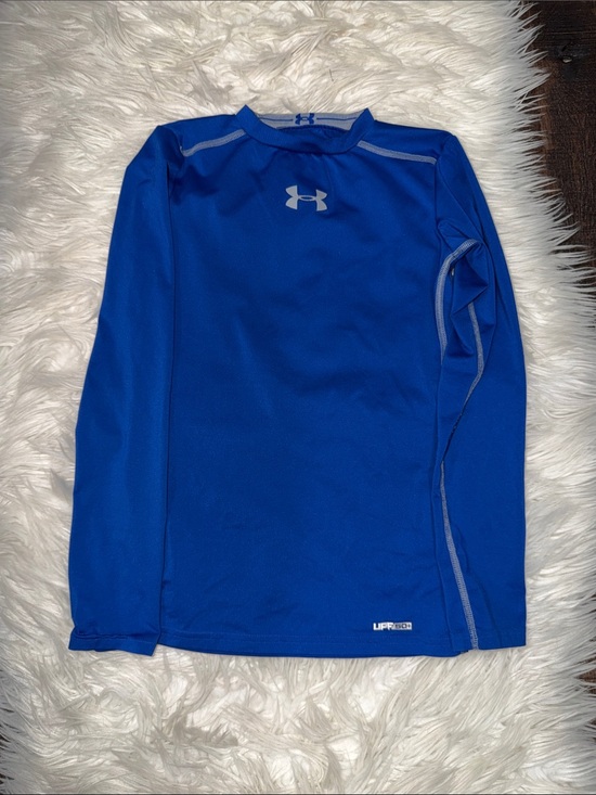 Under Armour Other - Under Armour Bright Blue Long Sleeve HeatGear Top